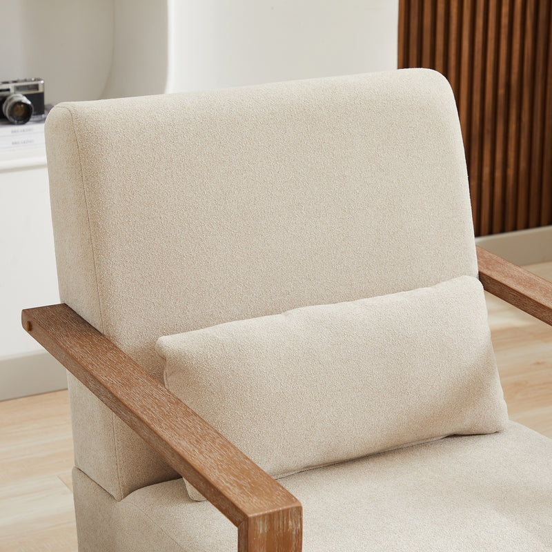 Walker Edison | Linen Swivel Modern Accent Chair