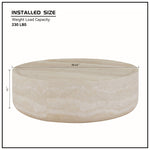 Walker Edison | Faux Marble Pattern Modern Coffee Table Thumbnail