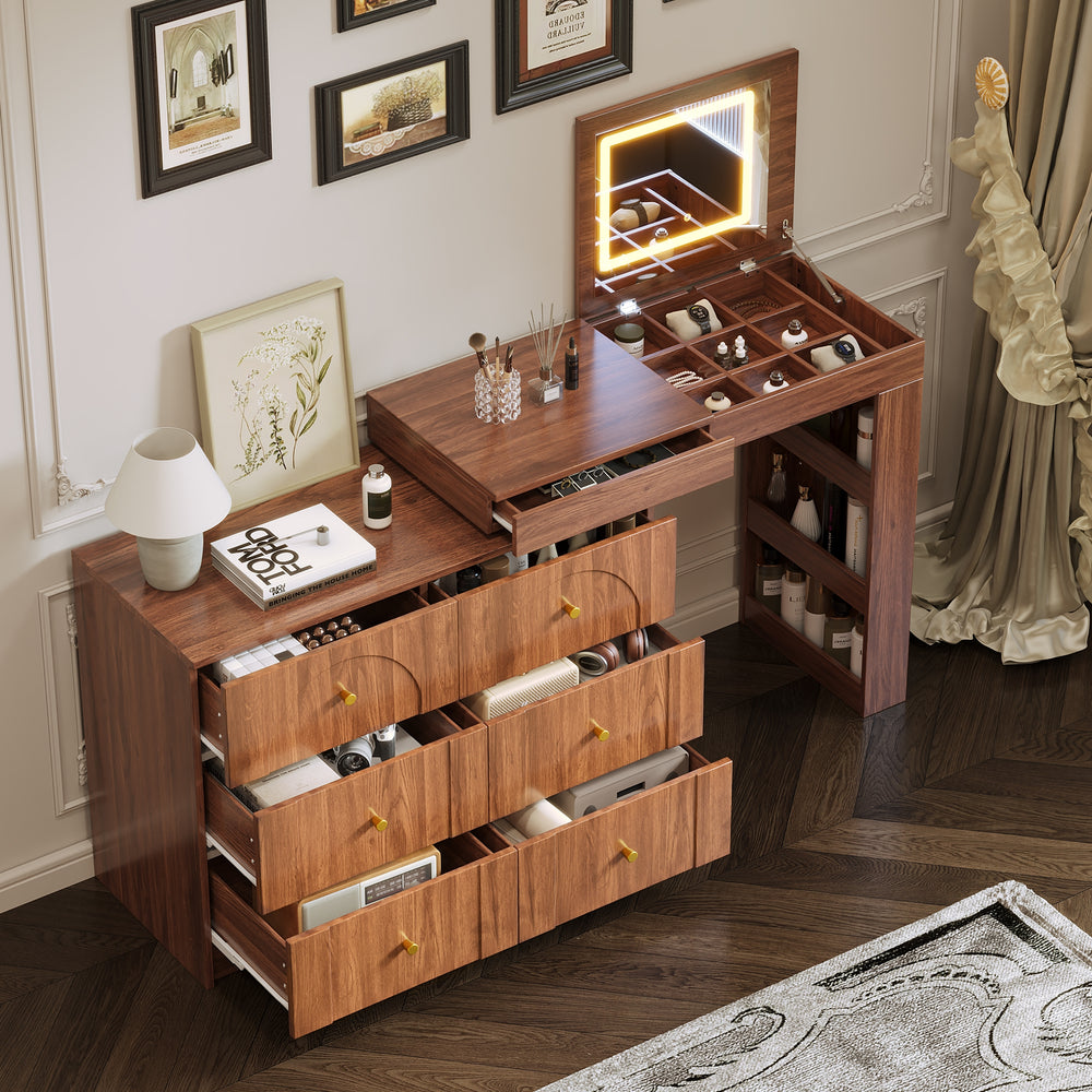 dresser and vanity combo French Vintage & Chest Combo, Red Oak... From Meow_householdes, $1,741.77 top design RoyalCraft 59 Makeup Vanity Desk,