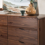 Elias 6-Drawer Contemporary Dresser with Curved Top Thumbnail