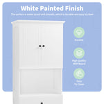 Walker Edison | White Tall Bathroom Storage Cabinet Thumbnail