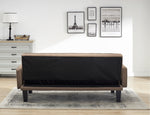 Walker Edison | Convertible 72" Brown Cotton Linen Sofa Bed Thumbnail