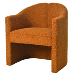 Walker Edison | Boucle Curved Design Accent Chair Thumbnail