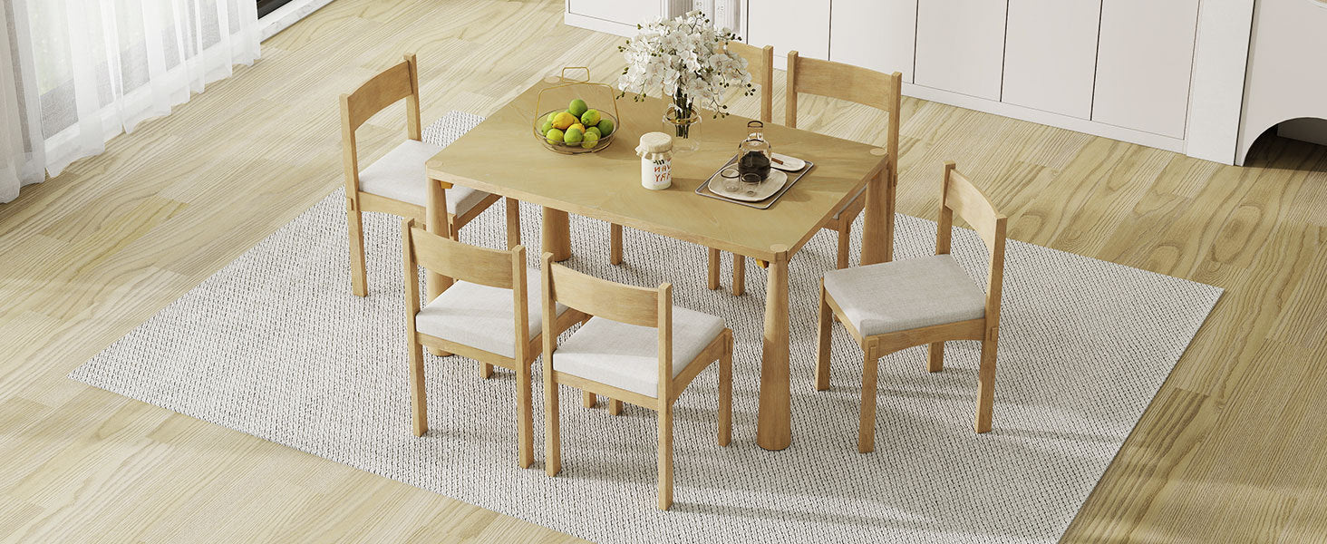 Walker Edison Dining Table Set - Thumbnail 5