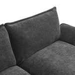 Walker Edison | Chenille Pillow Top Cloud L-shape Sectional Sofa with Chaise Lounge Thumbnail