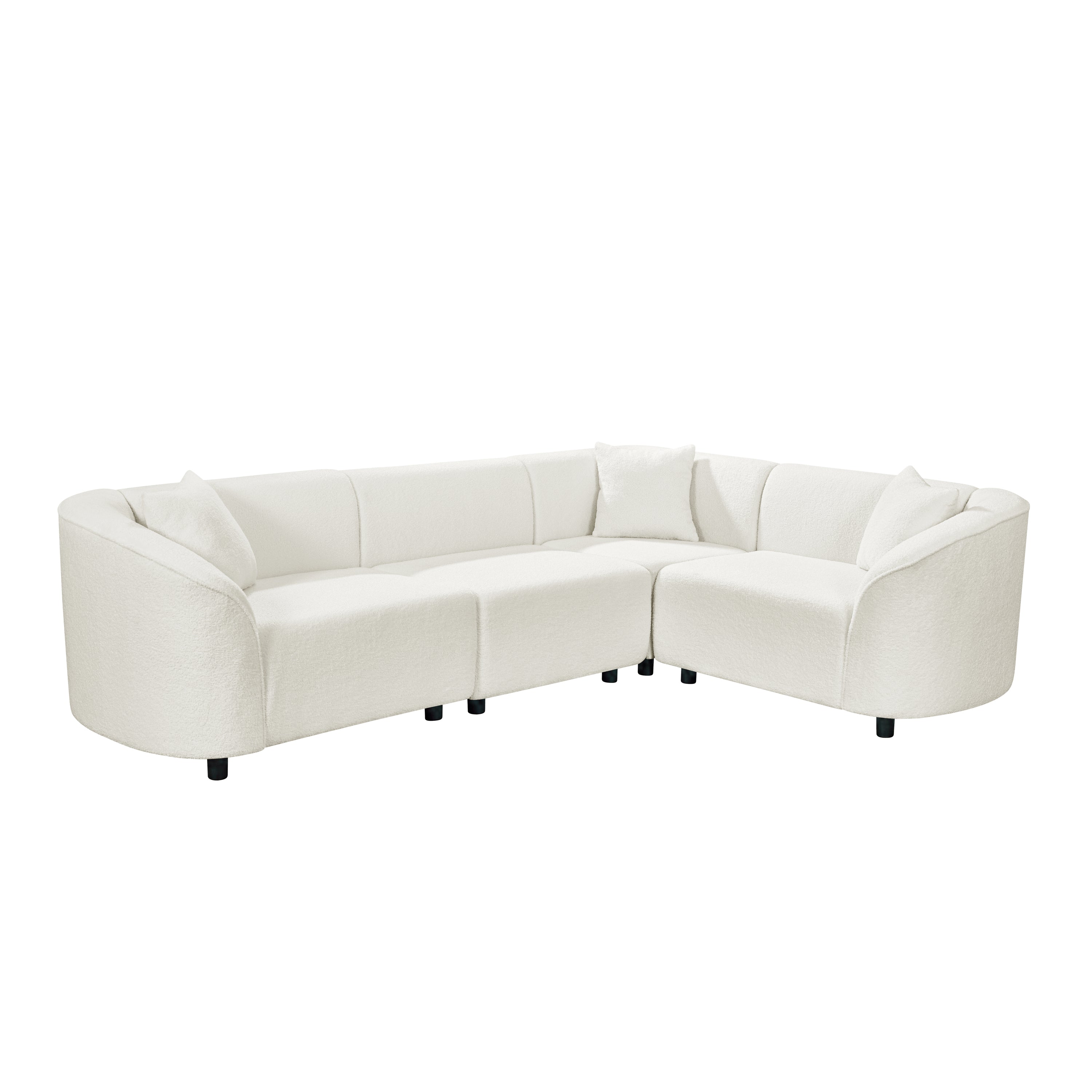 Walker Edison Sectional Sofa - Thumbnail 4