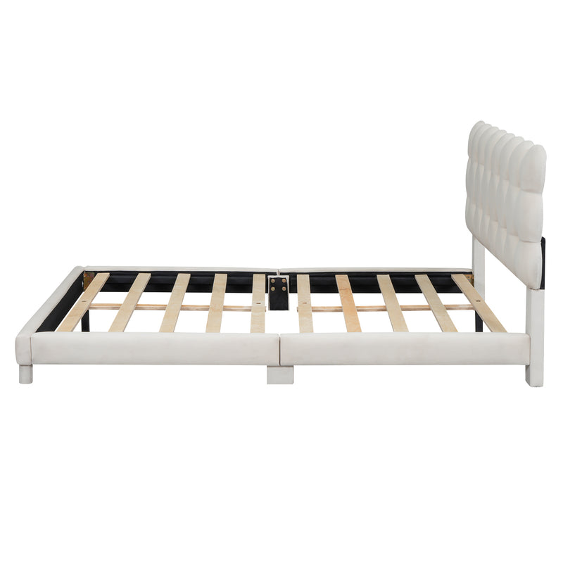 Walker Edison | Modern Full Size Upholstered Platform Bed