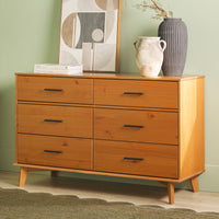 metal wood dresser Industrial Chest of Drawers with LIVE QUALITY! Modern Solid Wood 6-Drawer Dresser