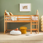 Skyler Contemporary Wood Low Loft Bunk Bed Thumbnail