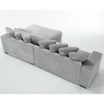 Walker Edison | Corduroy Right L-Shaped Sectional Cloud Couch Thumbnail