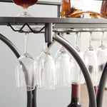 Walker Edison | Black 2-Tier Bar Cart Thumbnail