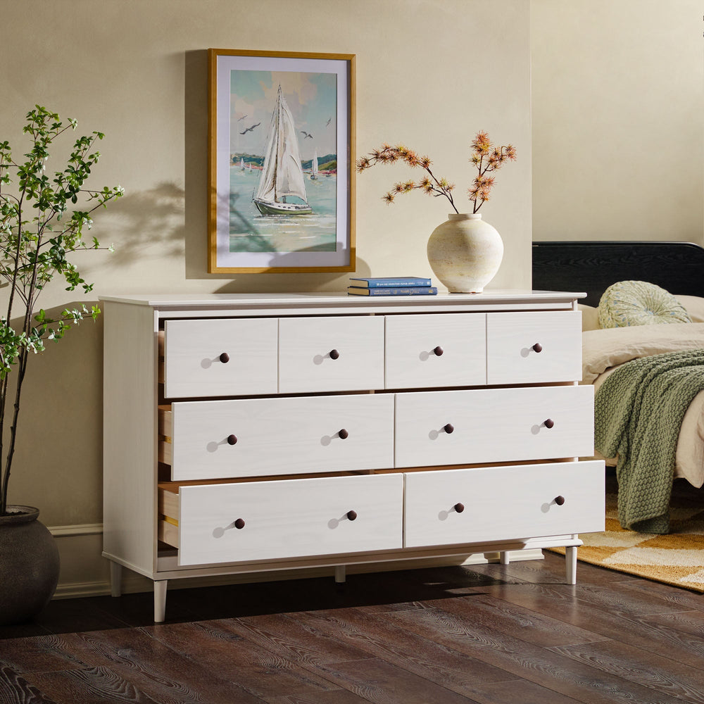 Spencer Solid Wood 6 Drawer Transitional Dresser Spencer Solid Wood 6 Drawer Transitional Dresser