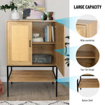 Walker Edison | Rattan Doors Storage Cabinet Thumbnail