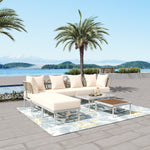 Walker Edison | Outdoor 8-Piece Sectional Sofa Set Thumbnail