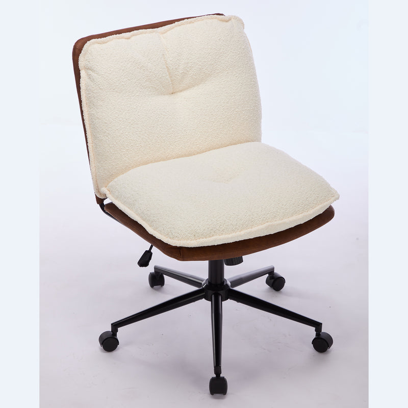 Walker Edison | Oversize Criss-Cross Desk Chair with Wheels