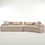 Walker Edison | Boucle Modular Sleek Sofa Thumbnail