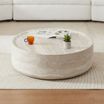 Walker Edison | Faux Marble Pattern Modern Coffee Table Thumbnail