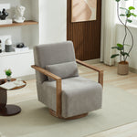 Walker Edison | Swivel Modern Upholstered Accent Chair Thumbnail