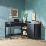 Holmes Modern L-Shaped Desk with Drawer Storage Thumbnail