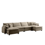 Walker Edison | Cloud Modular Corduroy Sofa Couch Thumbnail