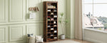 Walker Edison | Wood Tall Entryway Shoe Cubby Cabinet Thumbnail