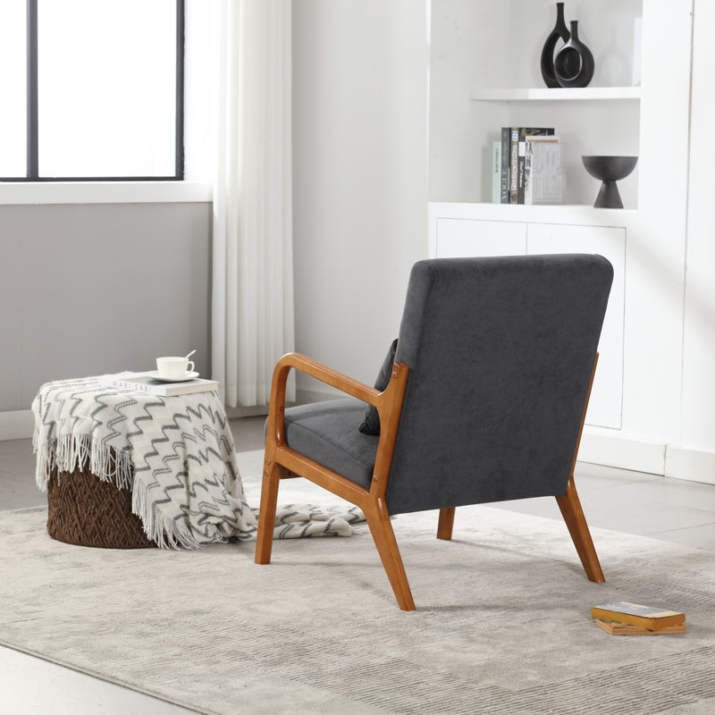 Walker Edison | Modern Accent Chair with One Pillow