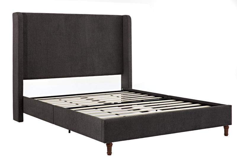 Walker Edison | Velvet Tall 54" Headboard Upholstered Queen Bed