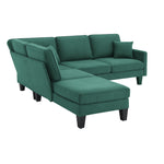 Walker Edison | Terrycloth Modern Sectional Sofa Thumbnail