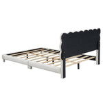 Walker Edison | Modern Full Size Upholstered Platform Bed Thumbnail