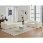 Walker Edison | Boucle Cloud Sofa Set Thumbnail