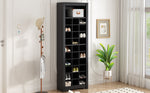 Walker Edison | Contemporary Design 30 Shoe Cubby Storage Cabinet Thumbnail