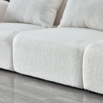 Walker Edison | Modern Teddy Cloud Three Seater Couch Thumbnail