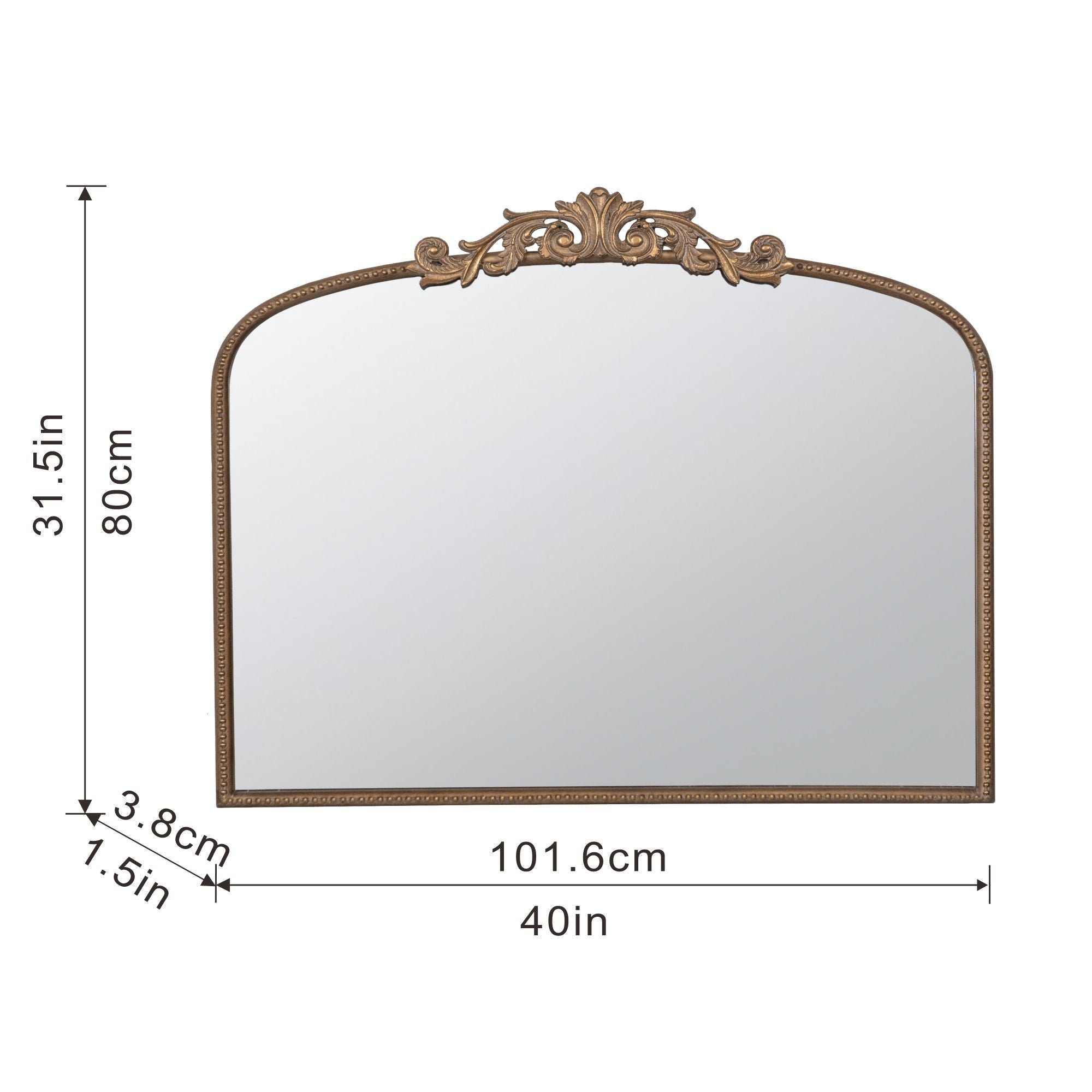 Walker Edison Fleur Design Arch Mirror - Thumbnail 4