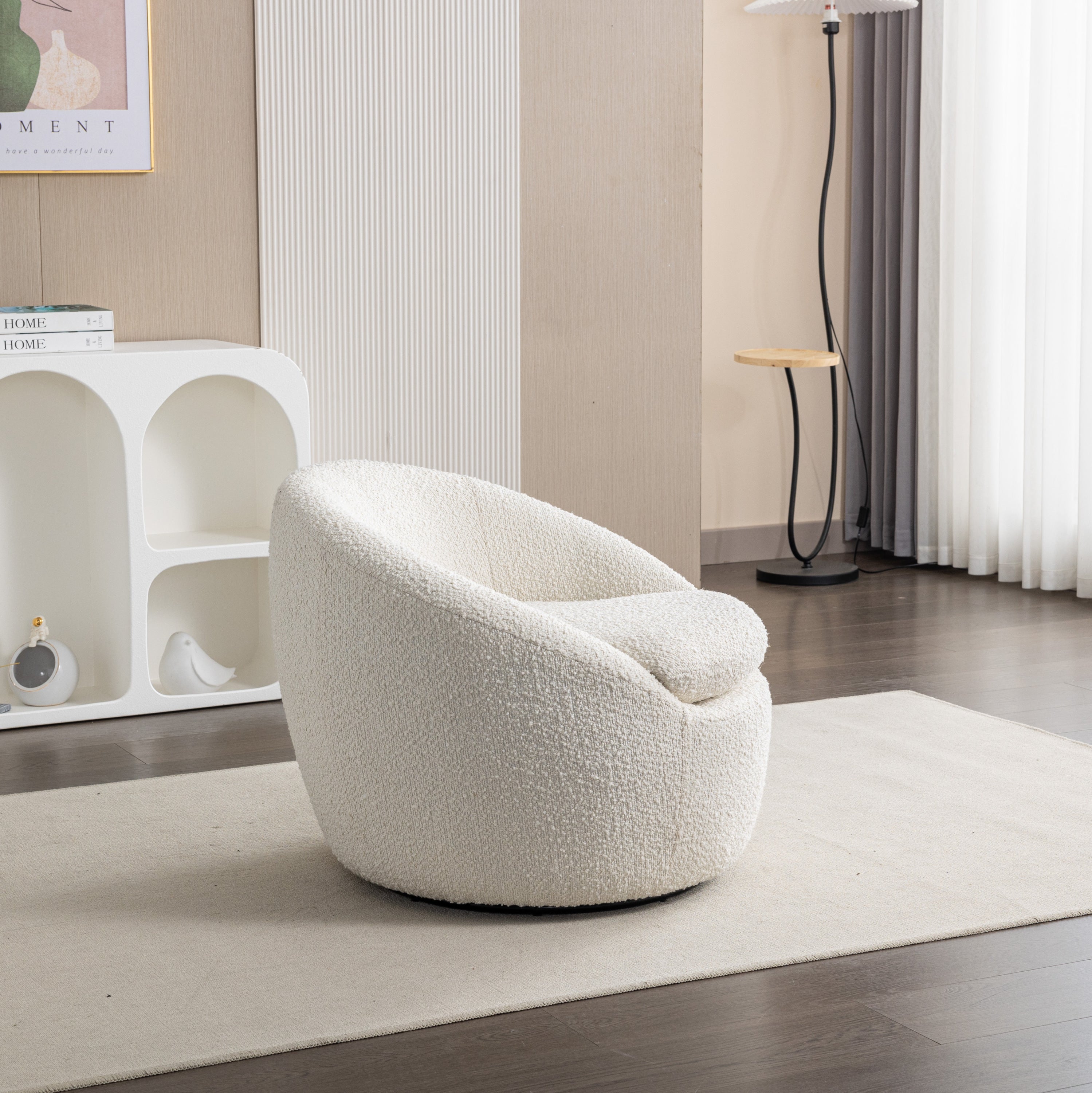 Walker Edison Swivel Chair - Thumbnail 2