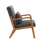 Walker Edison | Modern Accent Chair with One Pillow Thumbnail