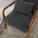 Walker Edison | Modern Accent Chair with One Pillow Thumbnail