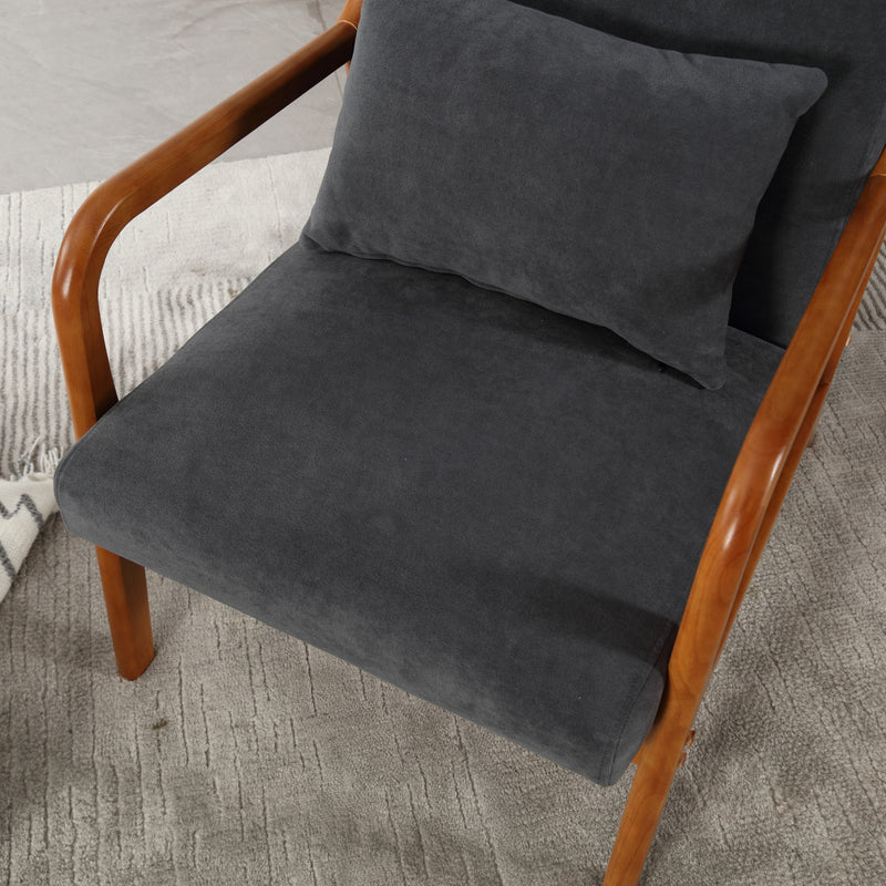 Walker Edison | Modern Accent Chair with One Pillow