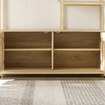 Walker Edison | Rattan Bookshelf Storage Cabinet Thumbnail