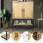 Walker Edison | Rattan Doors Storage Cabinet Thumbnail