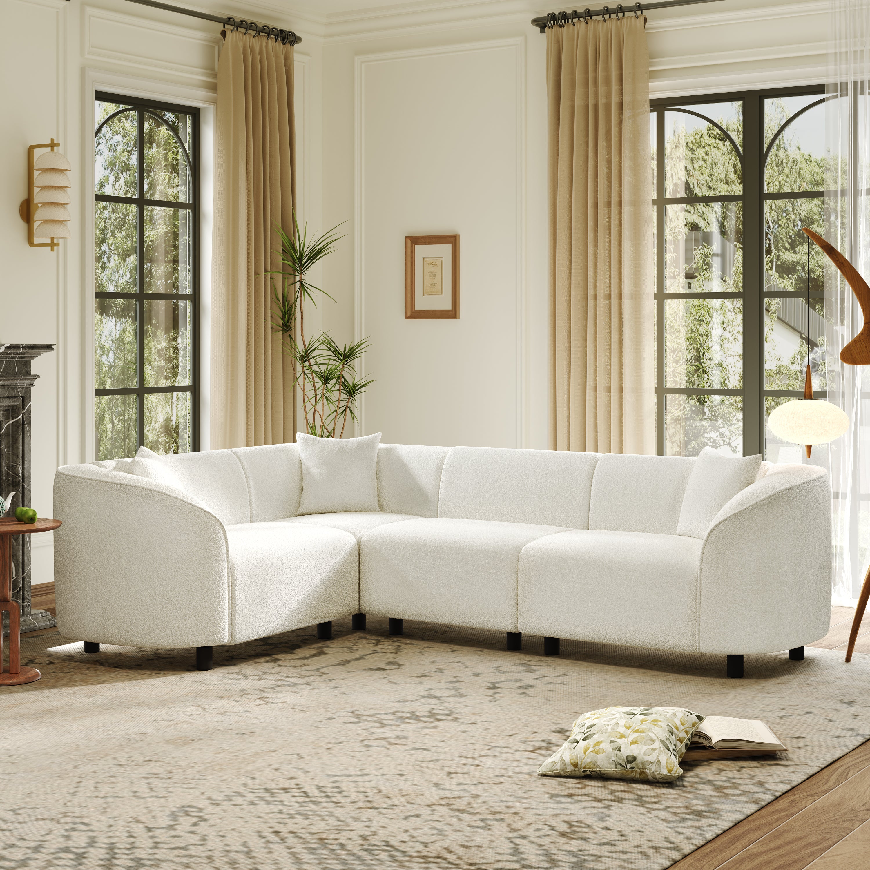 Walker Edison Sectional Sofa - Thumbnail 5