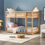 Skyler Contemporary Wood Twin over Twin Bunk Bed Thumbnail