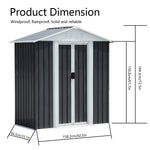 Walker Edison | Outdoor Waterproof Storage Shed Thumbnail