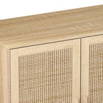 Walker Edison | Modern 4-Door Rattan Storage Sideboard TV Stand Thumbnail