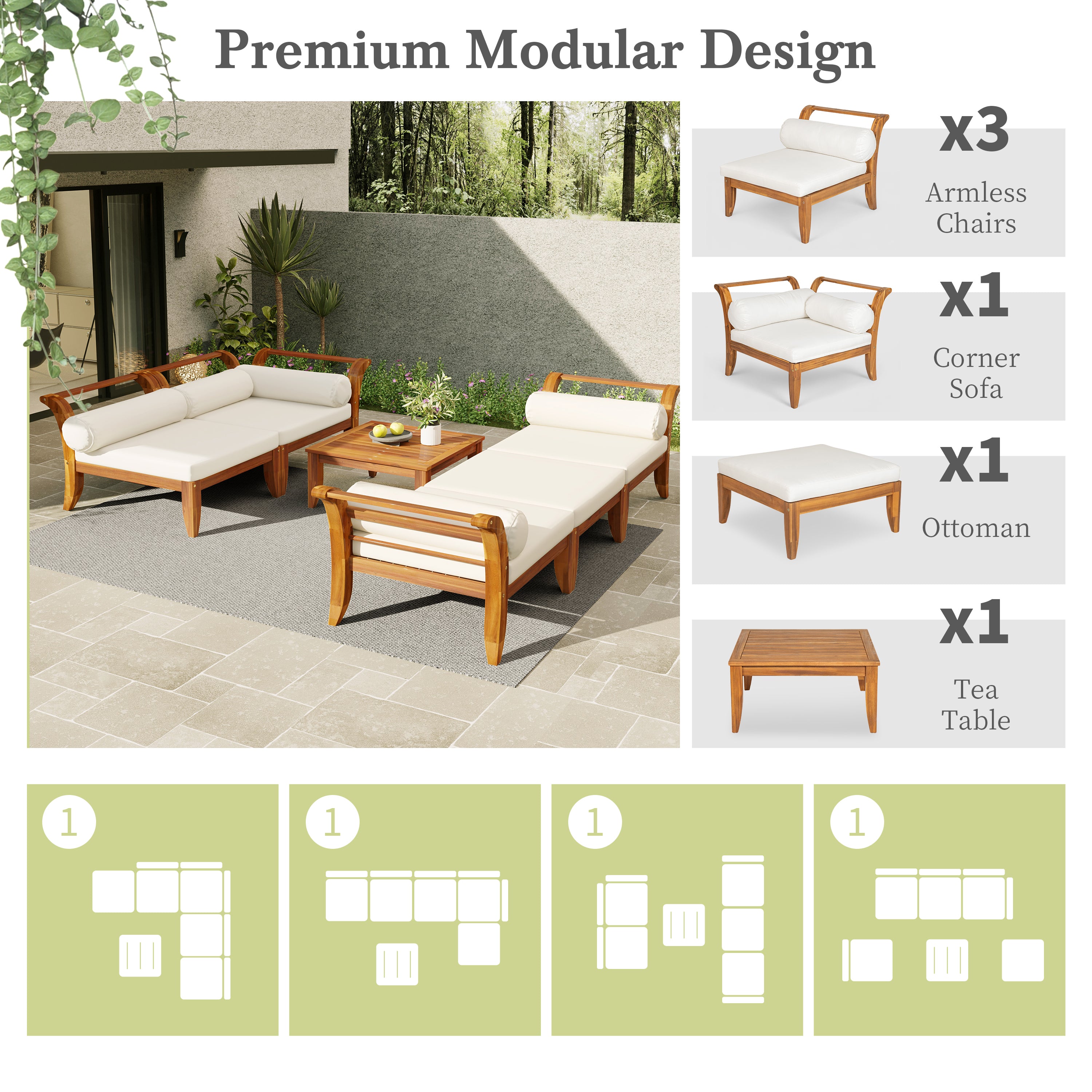 Walker Edison Sectional Sofa - Thumbnail 5