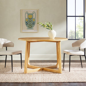 Ezra Modern Dining Room Round Table for 4