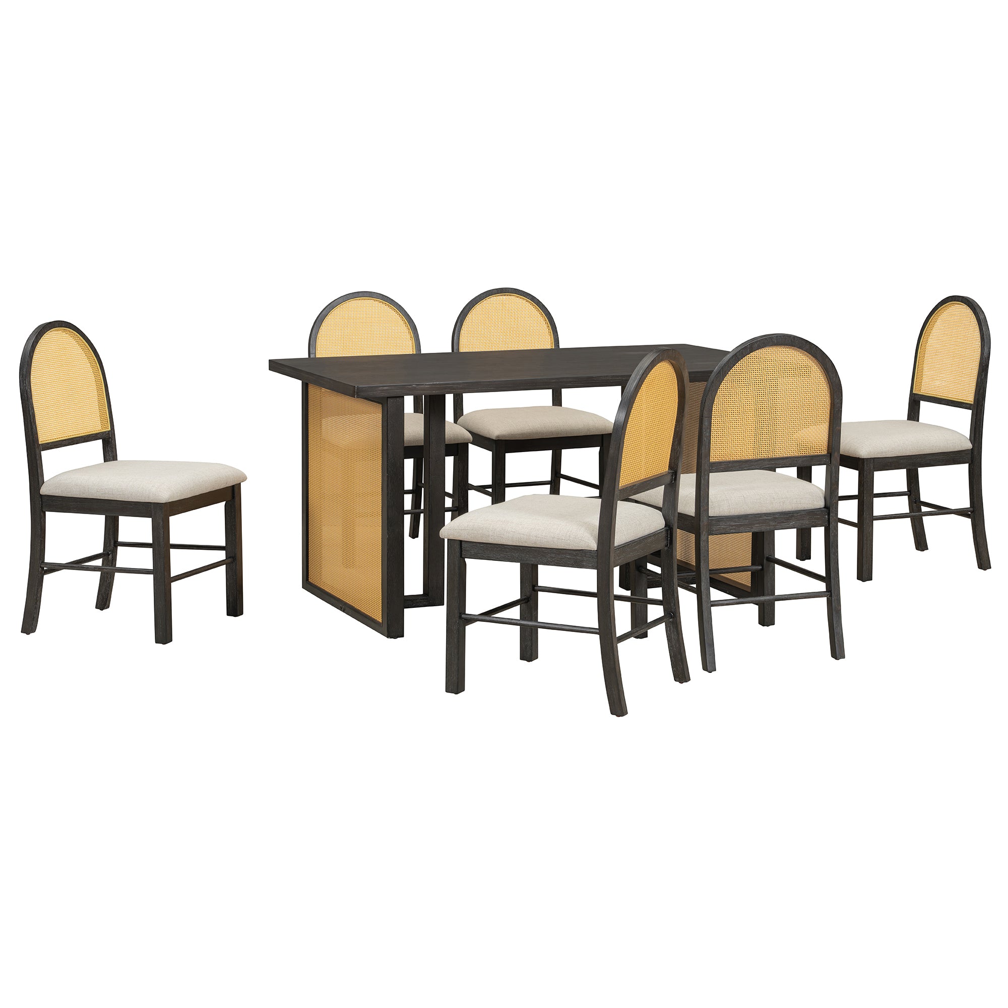 Walker Edison Dining Table Set - Thumbnail 5