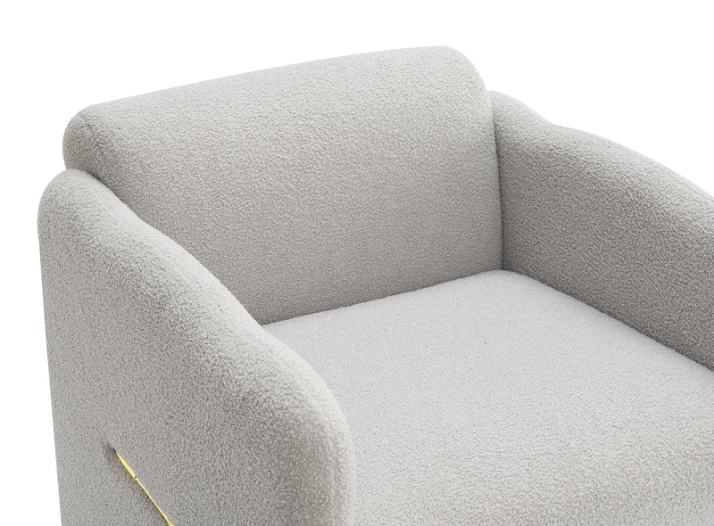 Walker Edison | Modern Teddy Cloud Arm Chair