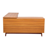 Walker Edison | Modern L-shaped 66" Desk with Storage Thumbnail