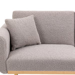 Walker Edison | Velvet Convertible Loveseat Sofa Thumbnail