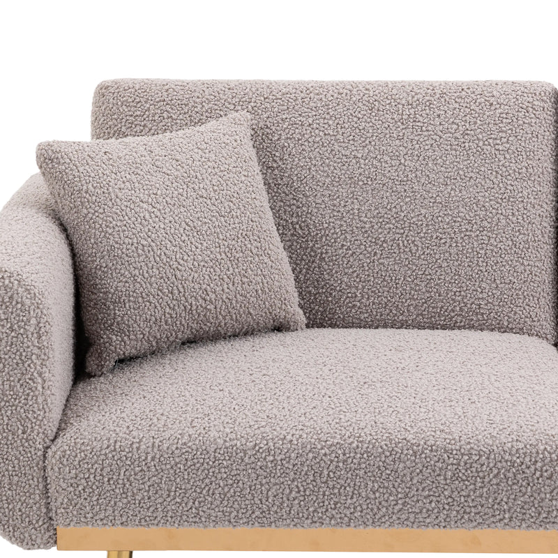 Walker Edison | Velvet Convertible Loveseat Sofa